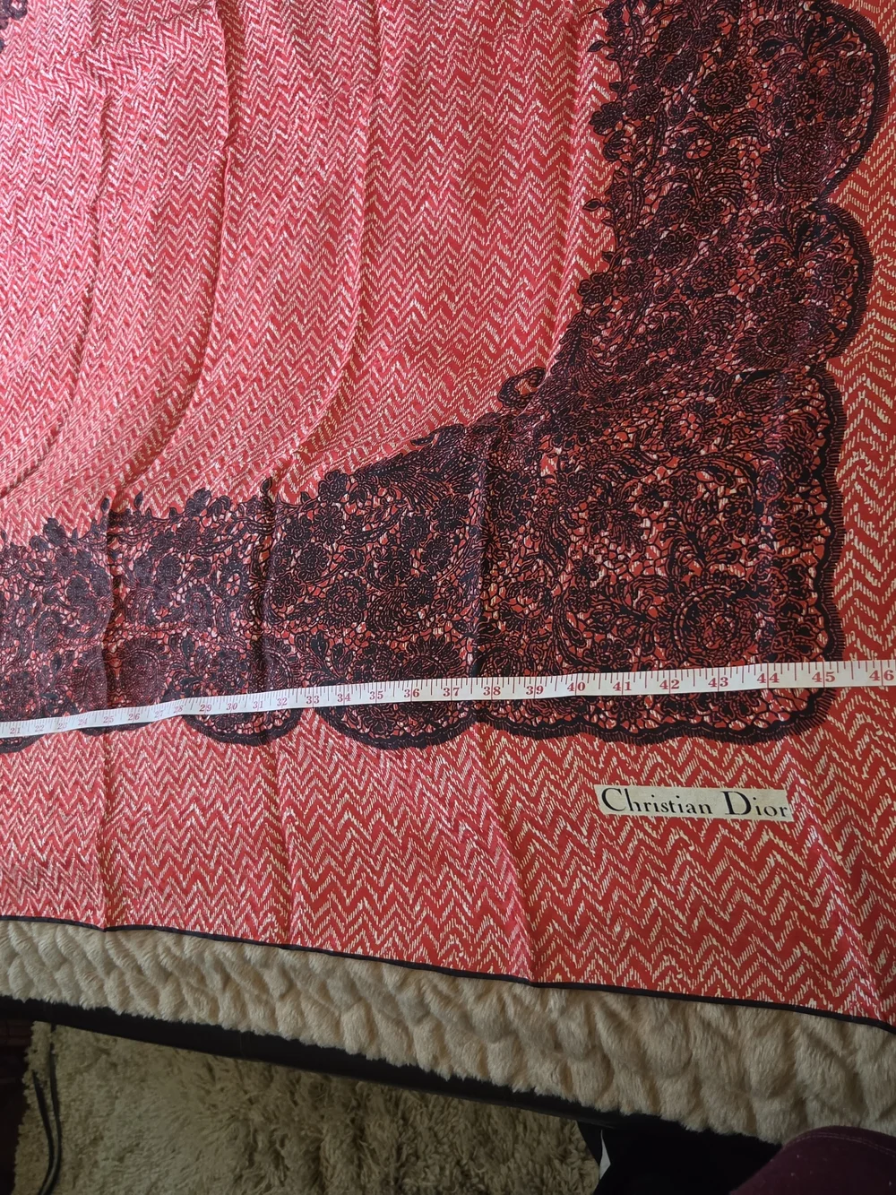 Christian Dior Scarf 100% Silk Beautiful
